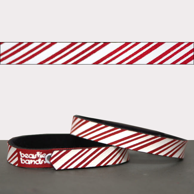 Beastie Band Cat Collars - Holiday Collection Candy Cane Stripes