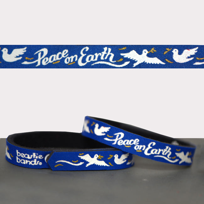 Beastie Band Cat Collars - Holiday Collection Peace on Earth