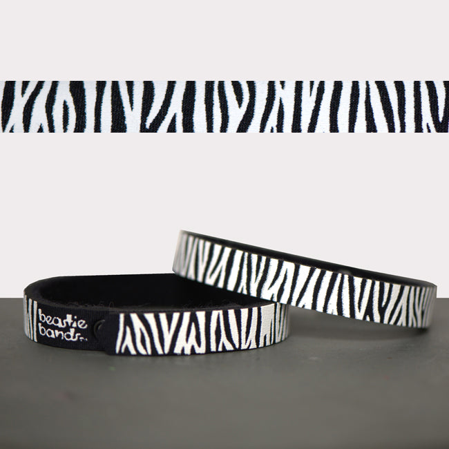Beastie Band Cat Collars - Symbols + Patterns Collection Zebra Stripes