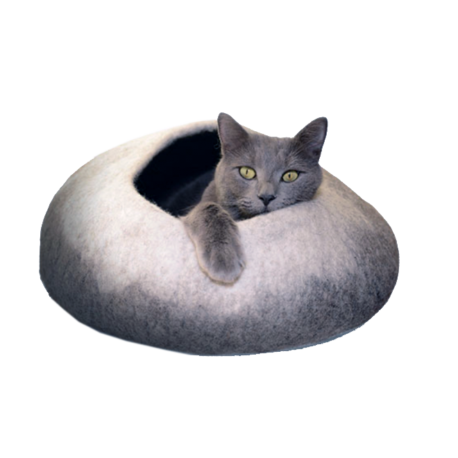 Ombre Wool Pet Cave - Natural