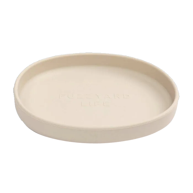 Silicone Cat Dish in Sandstone