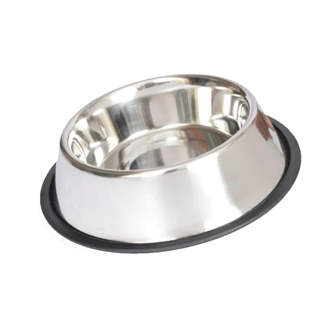 Complete Dog Bowl s steel Non Tip Anti Skid 29 cm 1260 ml