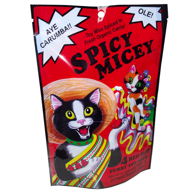 Spicy Micey in Organic Catnip