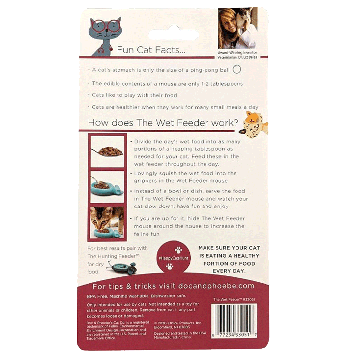 Wet Feeder Cat Slow Feeder