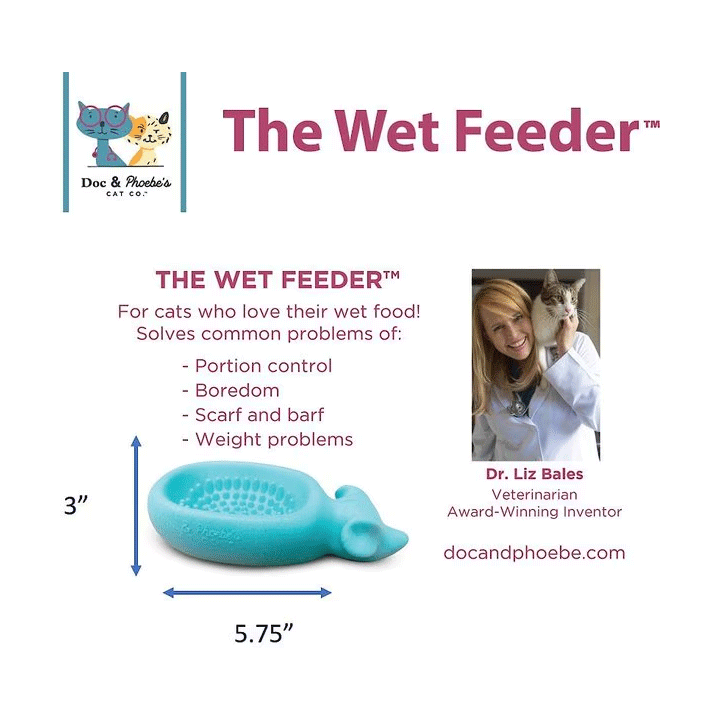 Wet Feeder Cat Slow Feeder