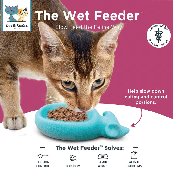 Wet Feeder Cat Slow Feeder
