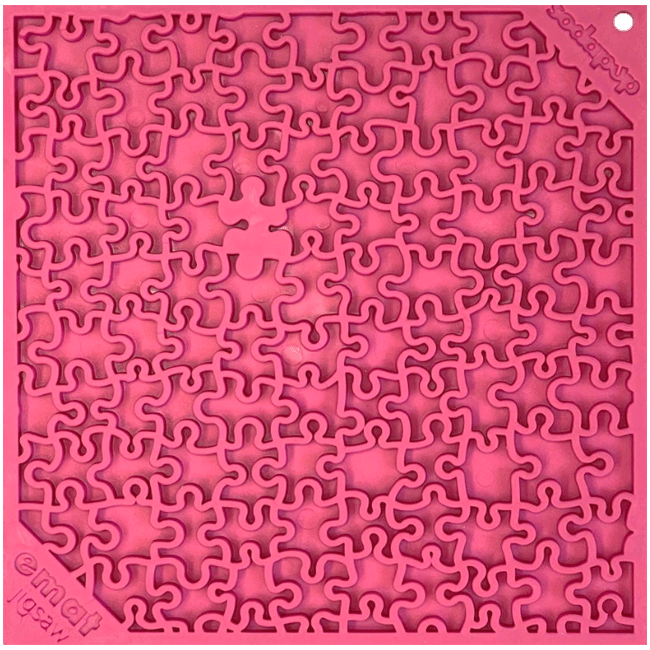 Jigsaw Design Enrichment Lick Mat in Pink