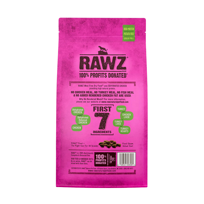 RAWZ Dehydrated Chicken, Turkey & Chicken Recipe For Cats