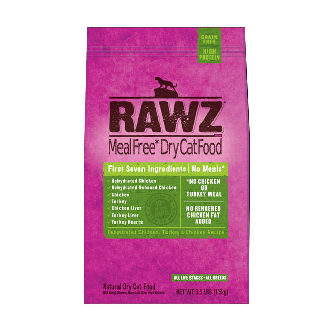 RAWZ Dehydrated Chicken, Turkey & Chicken Recipe For Cats