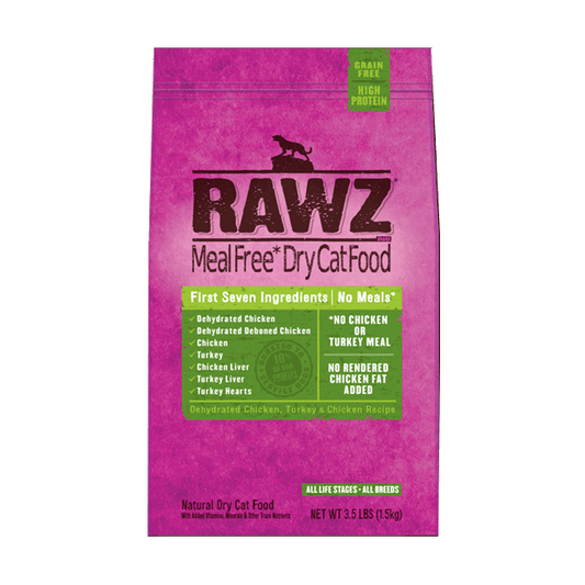 RAWZ Dehydrated Chicken, Turkey & Chicken Recipe For Cats