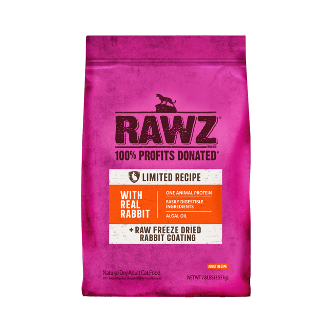 RAWZ Limited Recipe Real Rabbit Dry Food For Cats