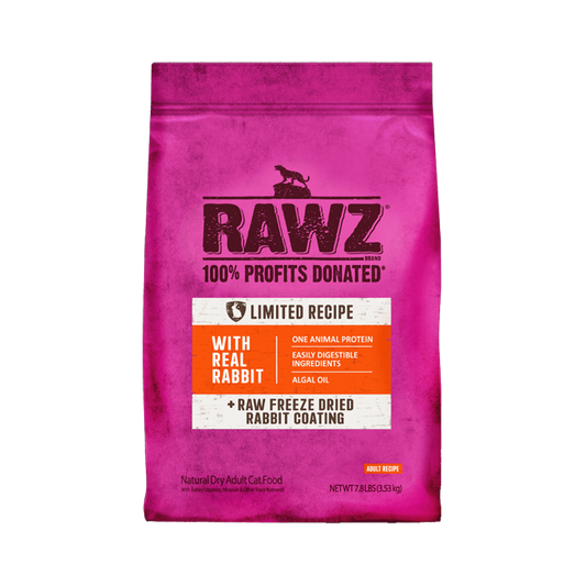 RAWZ Limited Recipe Real Rabbit Dry Food For Cats
