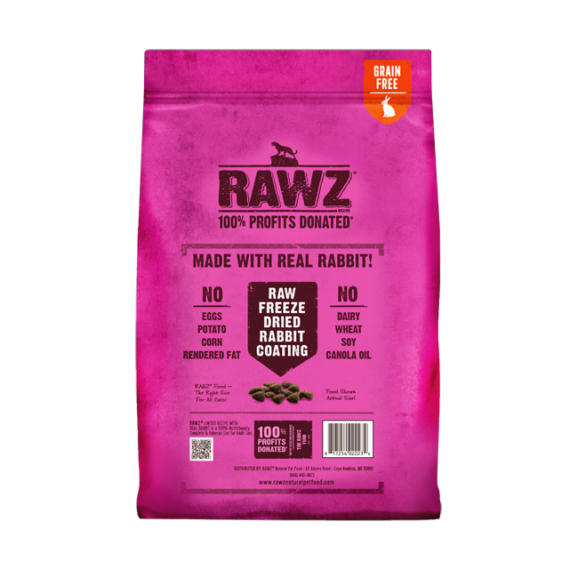 RAWZ Limited Recipe Real Rabbit Dry Food For Cats