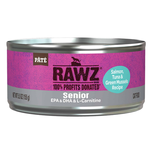RAWZ Senior Salmon, Tuna & New Zealand Green Mussels Recipe