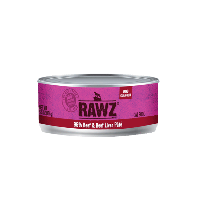 RAWZ 96% Beef & Beef Liver Pate for Cats