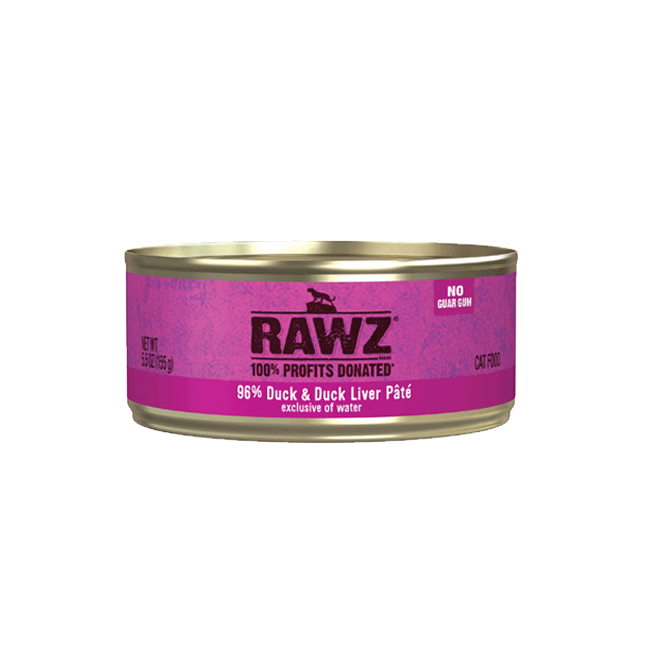 RAWZ 96% Duck & Duck Liver Pate for Cats