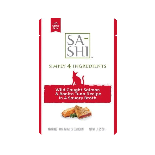 SA-SHI Wild Caught Salmon & Aku Tuna in Broth Pouches