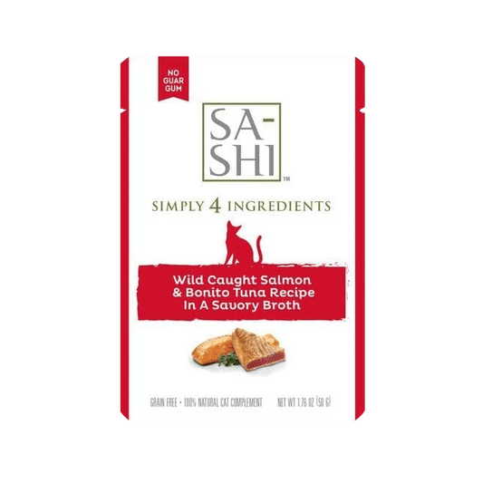 SA-SHI Wild Caught Salmon & Aku Tuna in Broth Pouches