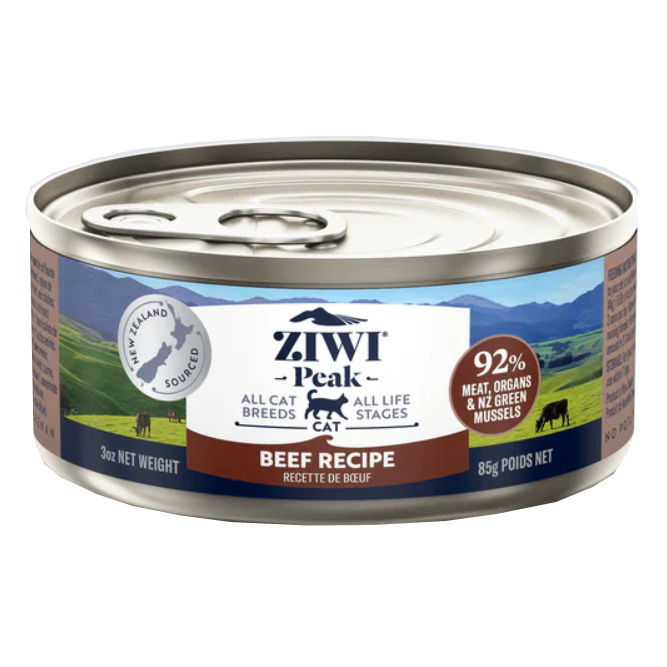 ZIWI PEAK Canned Wet Cat Food - Beef Recipe