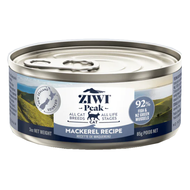 ZIWI PEAK Canned Wet Cat Food - Mackerel Recipe