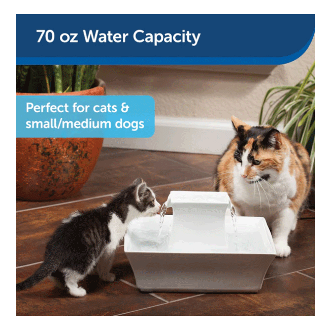 Drinkwell Pagoda Ceramic Pet Fountain