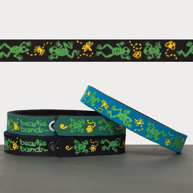 Beastie Band Cat Collars - Aquatic Collection Jumping Frogs