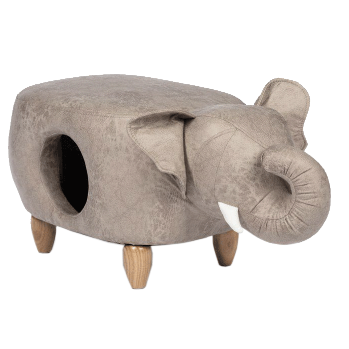 Prevue Elephant Ottoman with Kitty Cat Hideaway