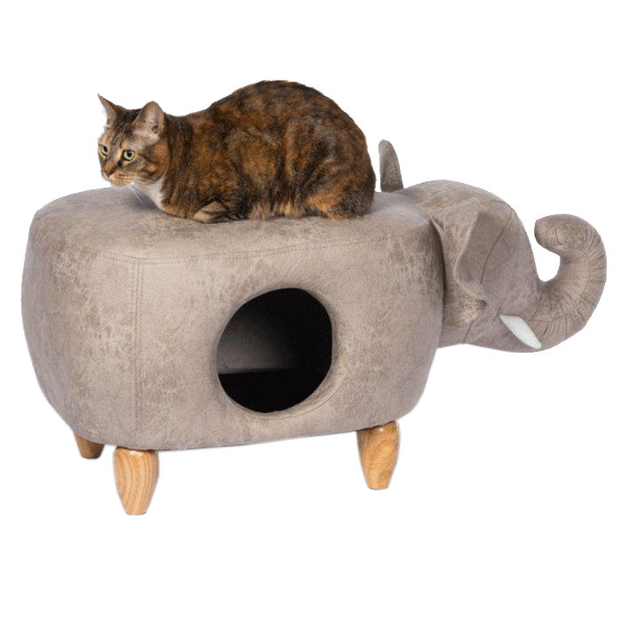 Prevue Elephant Ottoman with Kitty Cat Hideaway