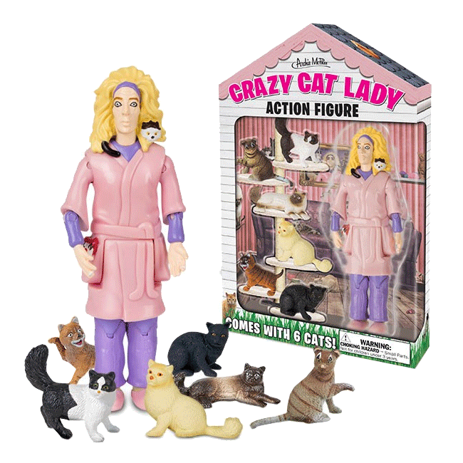 Crazy Cat Lady Action Figure