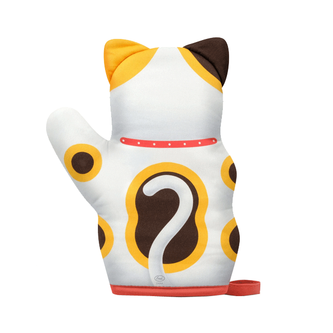 Feline Lucky Cat Oven Mitt