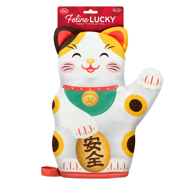 Feline Lucky Cat Oven Mitt