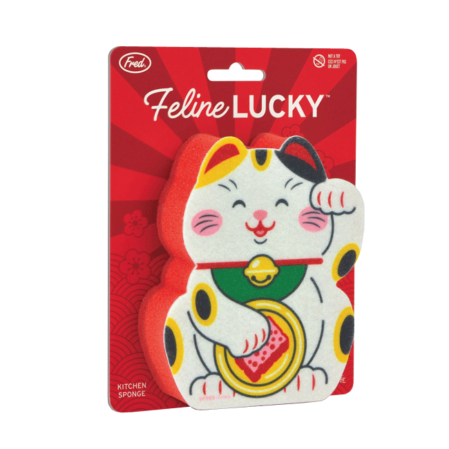 Feline Lucky Cat Sponge