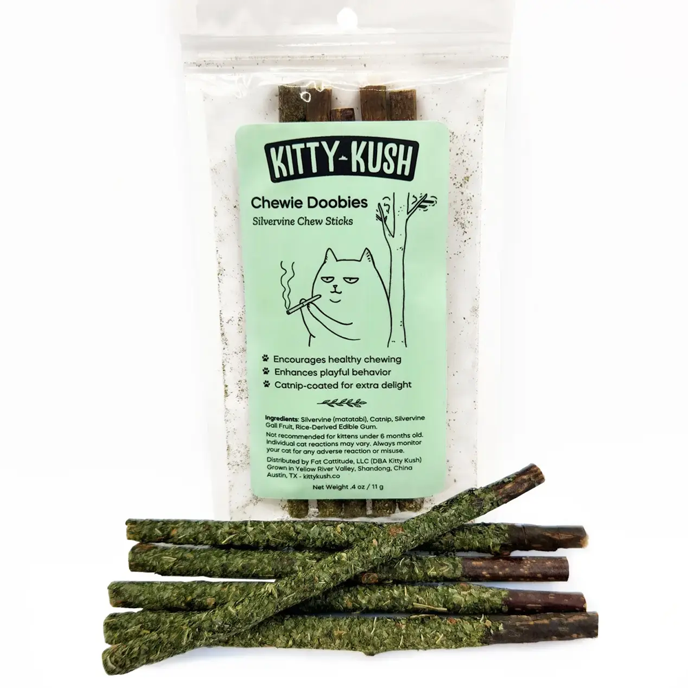 Kitty Kush Chewie Doobie Silvervine Chew Sticks
