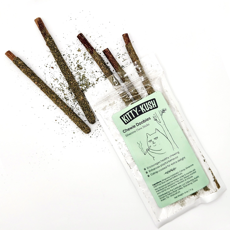 Kitty Kush Chewie Doobie Silvervine Chew Sticks
