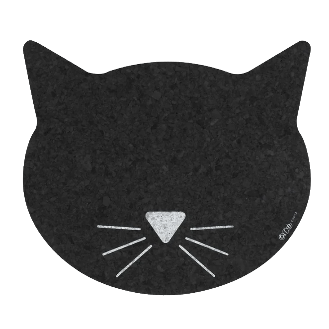 Recycled Rubber Cat Face Placemat