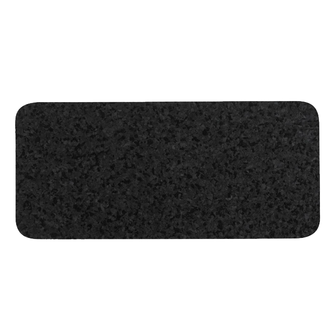 Recycled Rubber Black Skinny Placemat