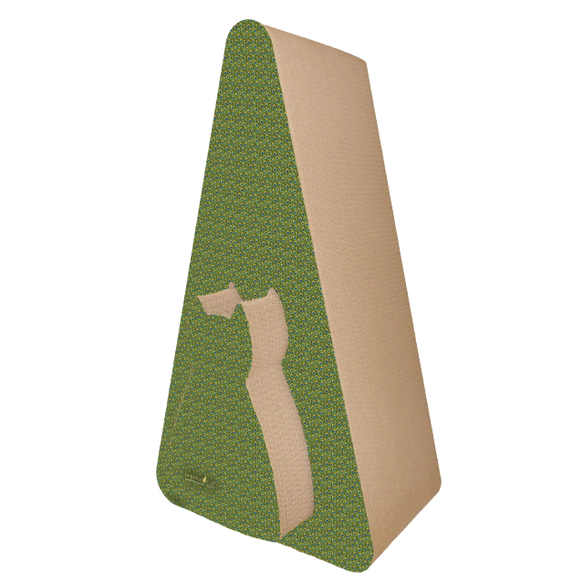 Giant Pyramid Cardboard Cat Scratcher Peacock The Cat Connection