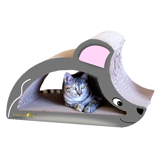 Mouse + Hedgehog Nesting Cardboard Cat Scratcher