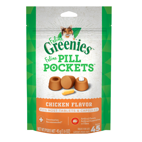 Feline Greenies Pill Pockets, Chicken Flavor