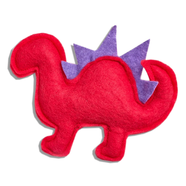 Felt Dino Organic Catnip Toy