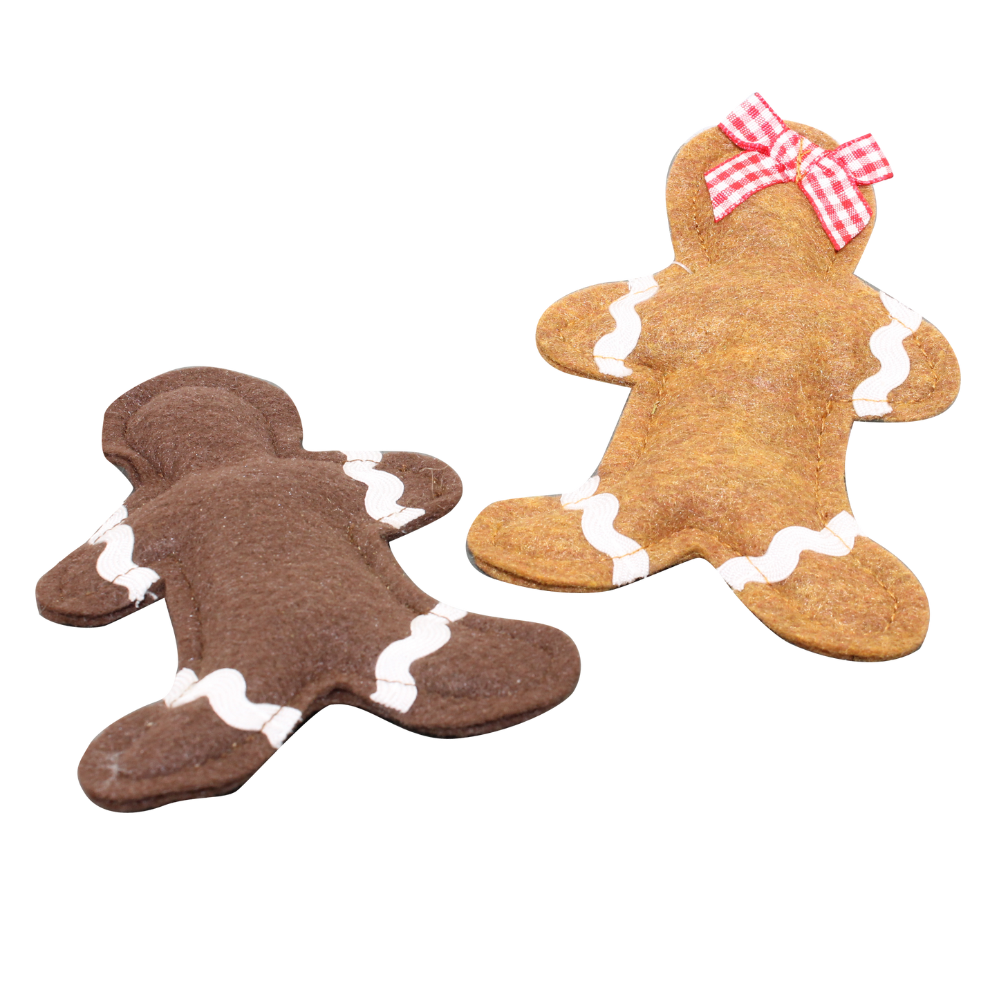 Felt Gingerbread Cookie Organic Catnip Toy