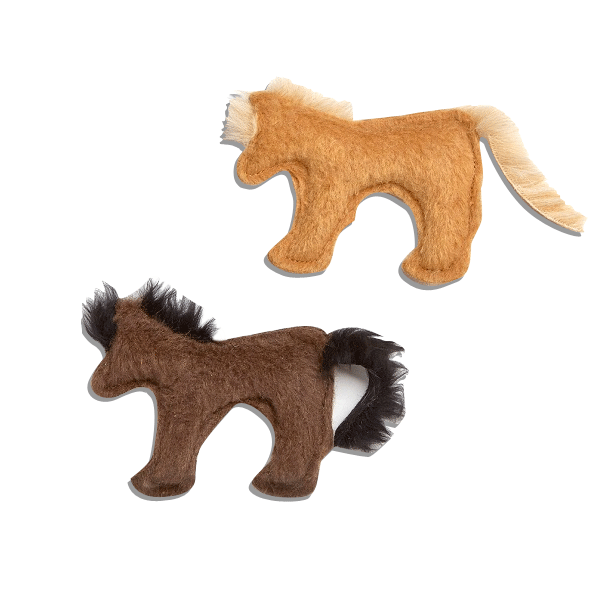 Felt Horse Organic Catnip Toy
