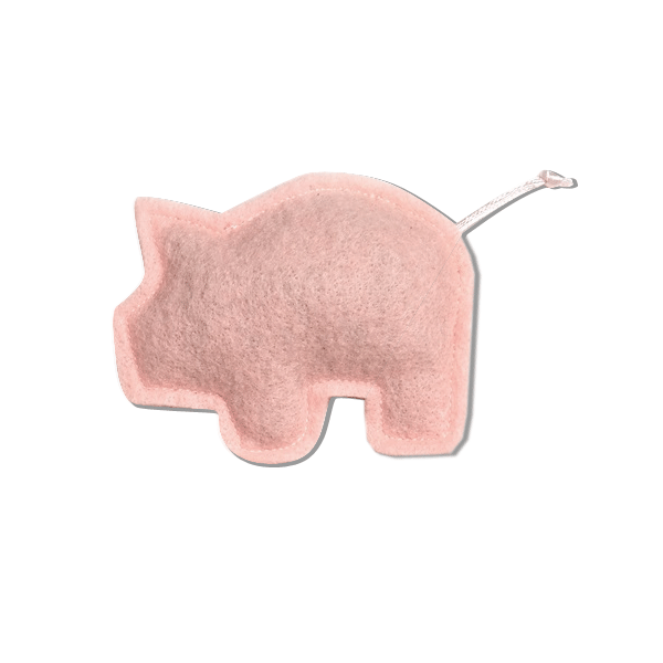 Felt Pig Organic Catnip Toy