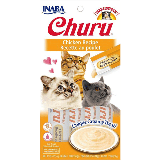 Inaba Ciao Churu Cat Treat Purees - Chicken Recipe