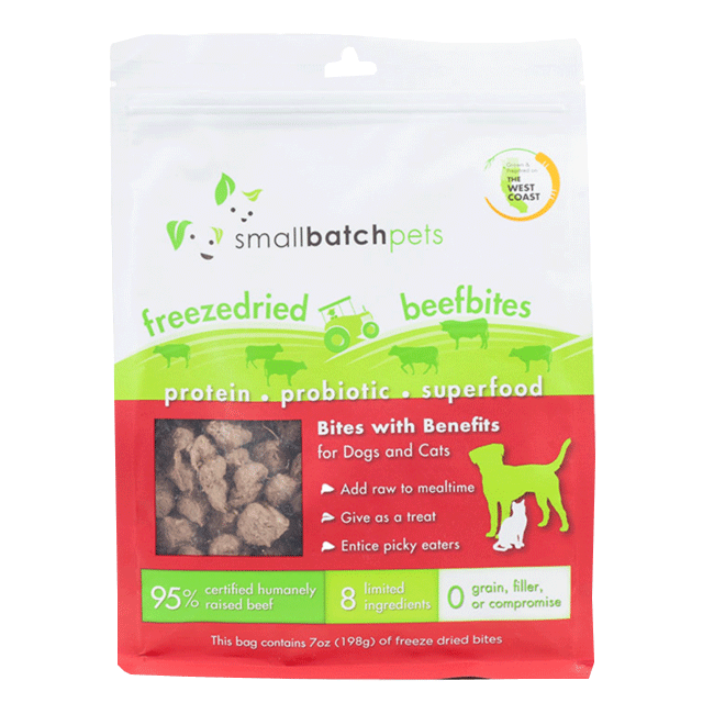 Smallbatch Freeze Dried Super Booster Beef Bites
