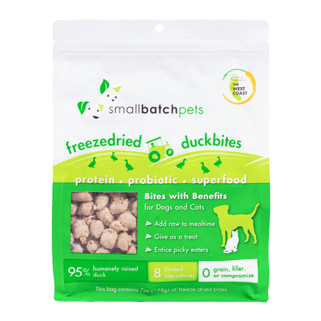 Smallbatch Freeze Dried Super Booster Duck Bites