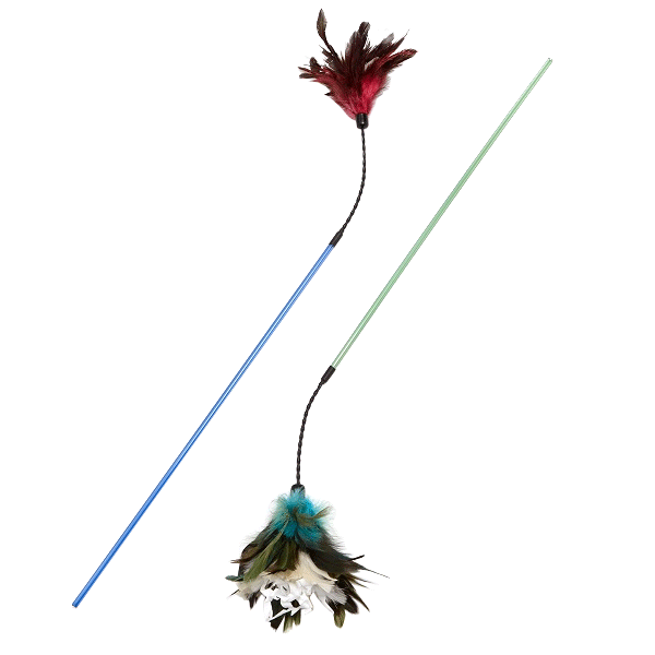 PURRfect Crinkle Bouncer Wand Cat Toy