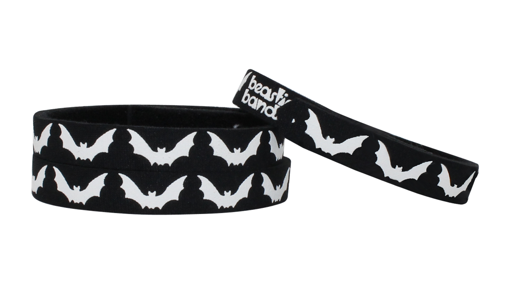 Beastie Bands Cat Collars - Holiday Collection Black and White Classic Bats