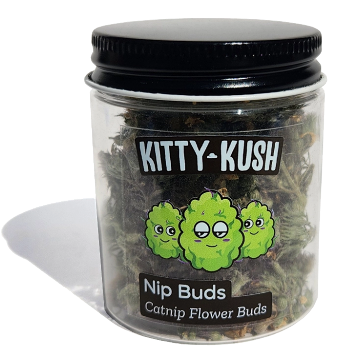 Kitty Kush Nip Buds: Catnip Flower Buds with Grinder