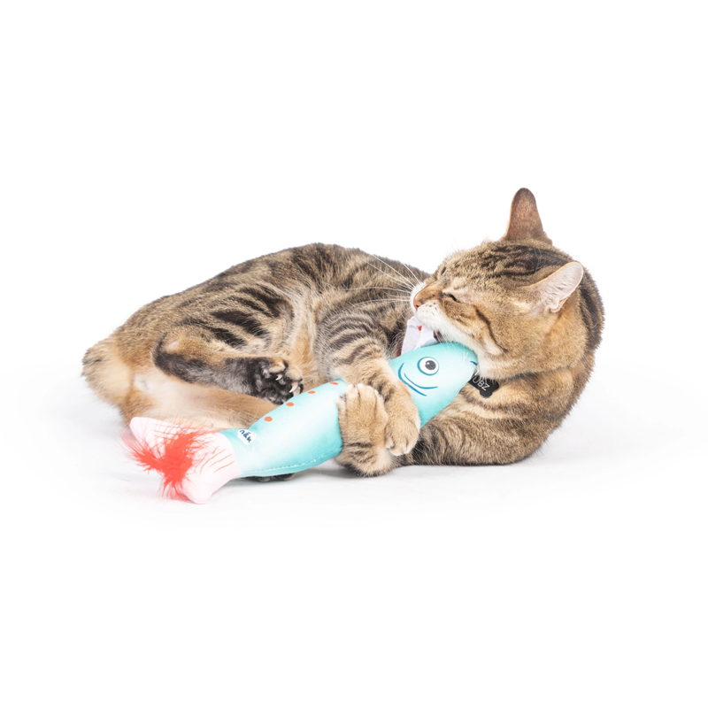 Huxley & Kent Merry Fishmas Sardine Kicker Cat Toy